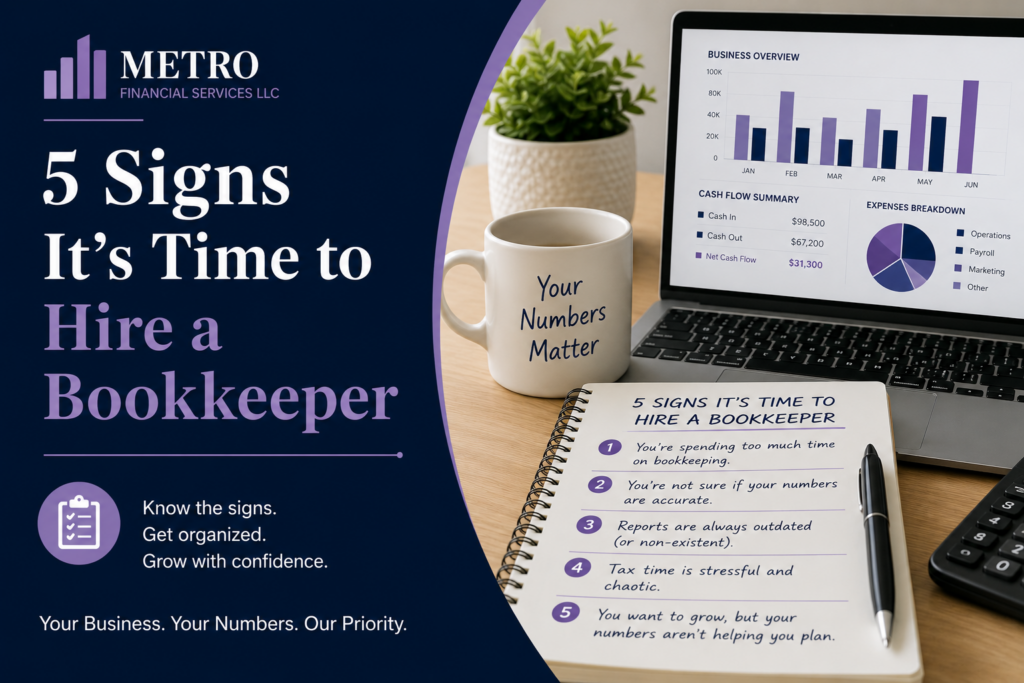 5 Signs It’s Time to Hire a Bookkeeper