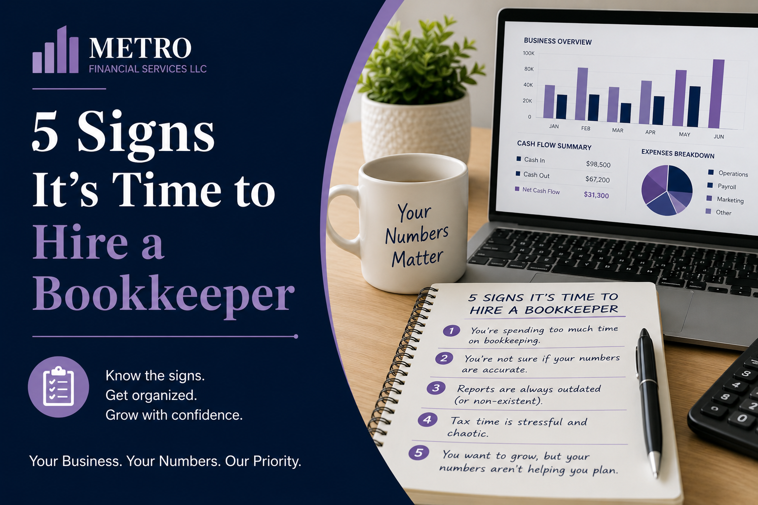 5 Signs It’s Time to Hire a Bookkeeper